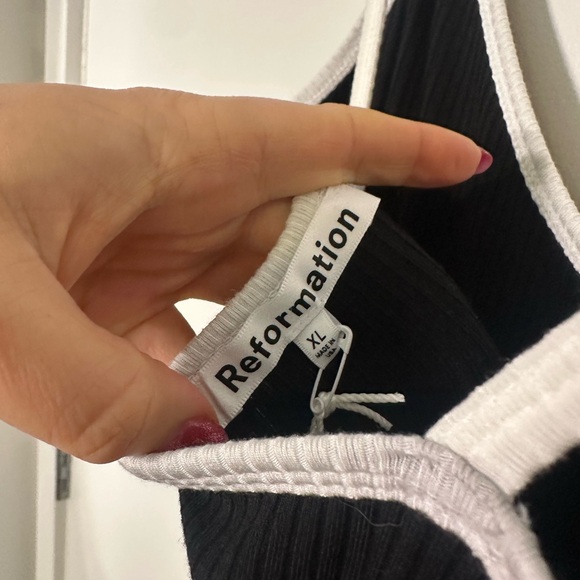 Reformation Black Cut Out Dress - Picture 7 of 7